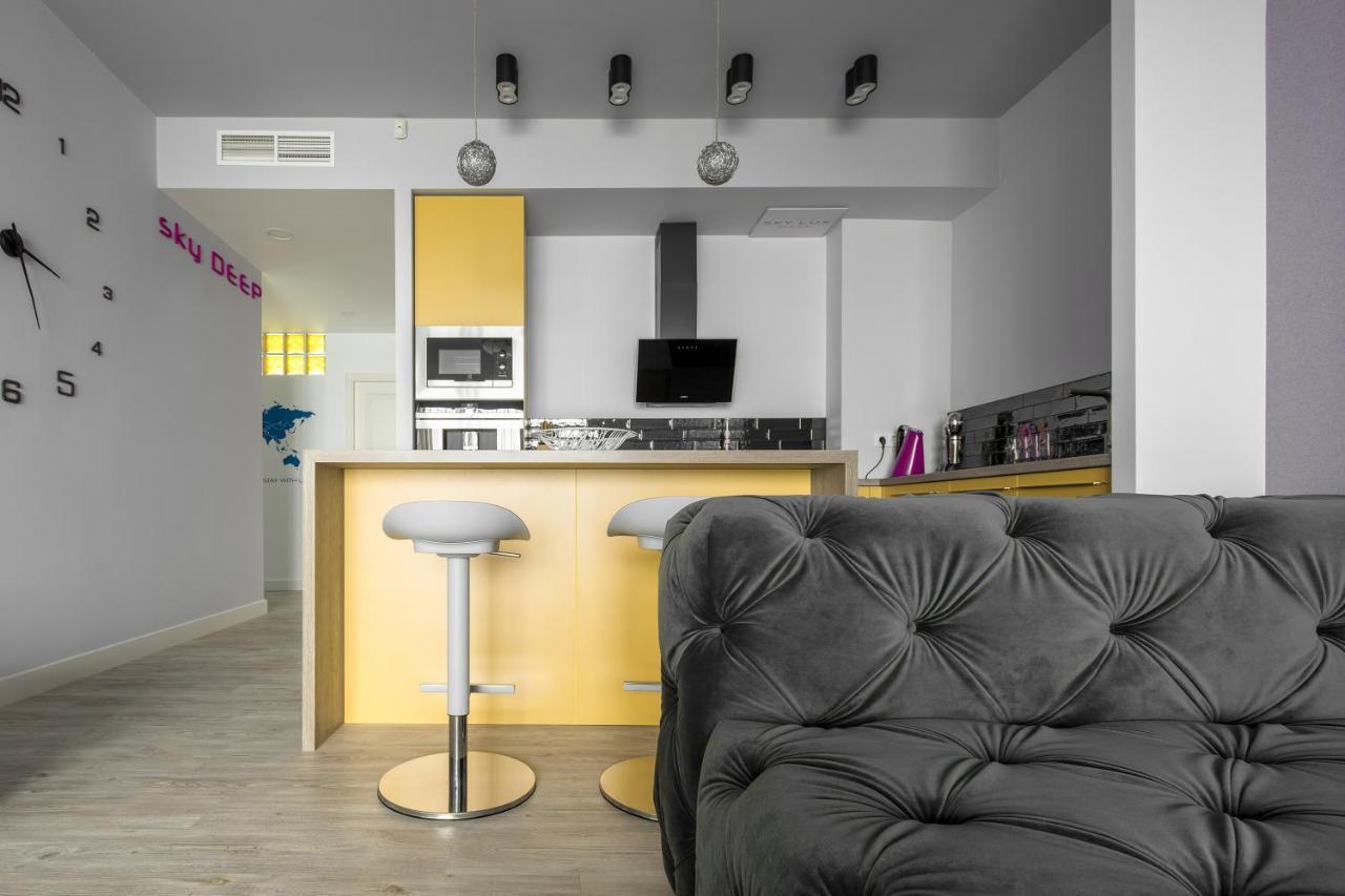 Sky Deep Jacuzzi 30 Floor Leilighet Klaipėda Eksteriør bilde